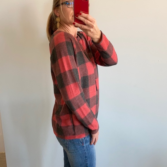 Red & Black Buffalo Check Tunic Top - Picture 4 of 9